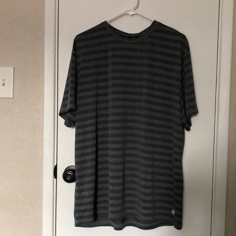 Men’s gray striped shirt